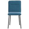 vidaXL Eetkamerstoelen 6 st fluweel blauw