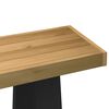 vidaXL Wandtafel NOAIN A-vormige poten 120x30x75 cm massief hout