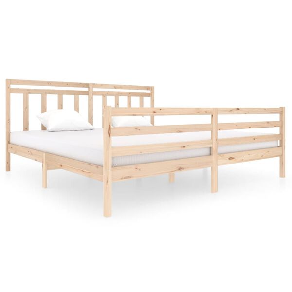 vidaXL Bedframe massief hout 200x200 cm