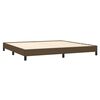 vidaXL Bedframe zonder matras stof donkerbruin 200x200 cm