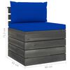 vidaXL 8-delige Loungeset met kussens pallet massief grenenhout
