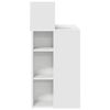 vidaXL Bureau met plank met opslag Wit 90 x 48 x 101,5 cm Bewerkt hout