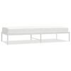 vidaXL Bedframe metaal wit 80x200 cm