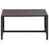 vidaXL Salontafel 70x40x38 cm poly rattan bruin