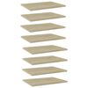 vidaXL Wandschappen 8 st 40x30x1,5 cm spaanplaat sonoma eikenkleurig