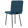 vidaXL Eetkamerstoelen 2 st fluweel blauw
