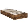 vidaXL Ottoman Bedframe Gerookt eiken 193 x 120 x 25 cm Spaanplaat