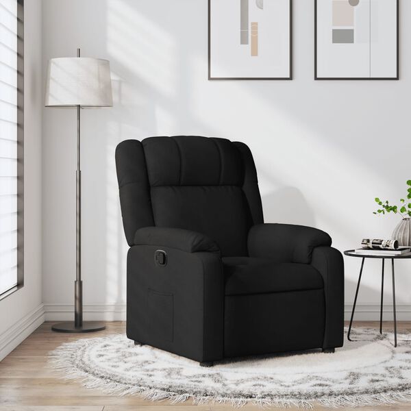 vidaXL Relaxfauteuil Zwarte Stof