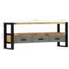vidaXL Tv-meubel 130x30x50 cm massief mangohout