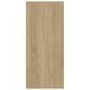 vidaXL Dressoir 102x33x75 cm bewerkt hout sonoma eikenkleurig