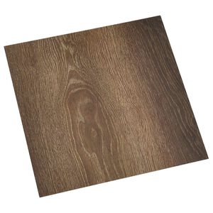 vidaXL Zelfklevende Vloerplanken Bruin en zwart 30,5 x 30,5 cm 20 st