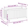 vidaXL Plantenbak met voering 99,5x38x50 cm massief acaciahout