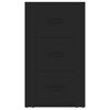 vidaXL Dressoir 40x33x70 cm bewerkt hout zwart