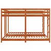 vidaXL Drie-hoog Bunk Bed Frame Wasbruin 200 x 200 cm