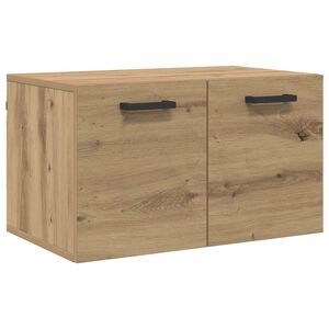 vidaXL Wandkast Artisan Eiken 60 x 36,5 x 35 cm Bewerkt hout