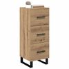 vidaXL Dressoir met lade Artisan Eiken 34,5 x 34 x 90 cm