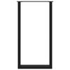 vidaXL Bartafelpoten 2 st U-vormig 60x(110-111) cm staal zwart