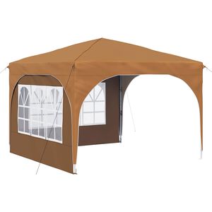 vidaXL Pop-up partytent 290 x 290 x 245 cm Beige