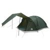 vidaXL Huisje Tent met dak Leger groen 6-persoons Polyester en staal