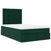 vidaXL Ottoman bed met matrassen en LED's 120x190cm fluweel