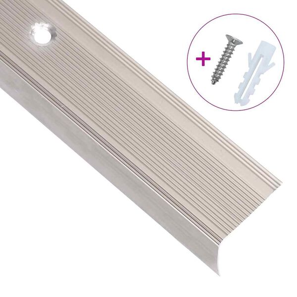 vidaXL Trapneuzen L-vormig 15 st 90 cm aluminium champagnekleurig