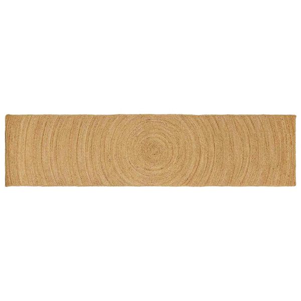 vidaXL Vloerkleden Rechthoekig Bruin 60 x 400 cm Jute