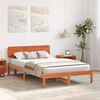 vidaXL Bedframe Wasbruin 135 x 190 cm Massief grenenhout