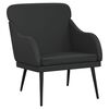 vidaXL Fauteuil 63x76x80 cm kunstleer zwart