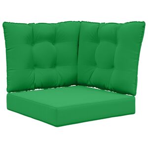 vidaXL Buiten bankkussen 3 pcs Groen Polyester