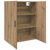 vidaXL Wandkast Artisan Eiken 69,5 x 34 x 90 cm Bewerkt hout