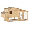 vidaXL Kippenhok 178x67x92 cm massief grenenhout