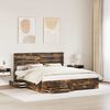 vidaXL Bedframe met lade met hoofdeinde met opslag Bewerkt hout