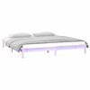 vidaXL Bedframe LED massief hout 150x200 cm