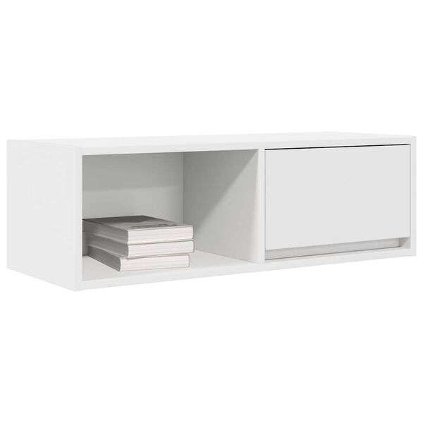 vidaXL TV-meubel 80x31x25,5 cm bewerkt hout wit