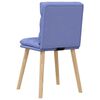 vidaXL Eetkamerstoelen 2 st stof jeansblauw