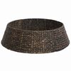 vidaXL Kerstboomkraag Rond Zwart 105 x 105 x 28 cm Waterhyacint