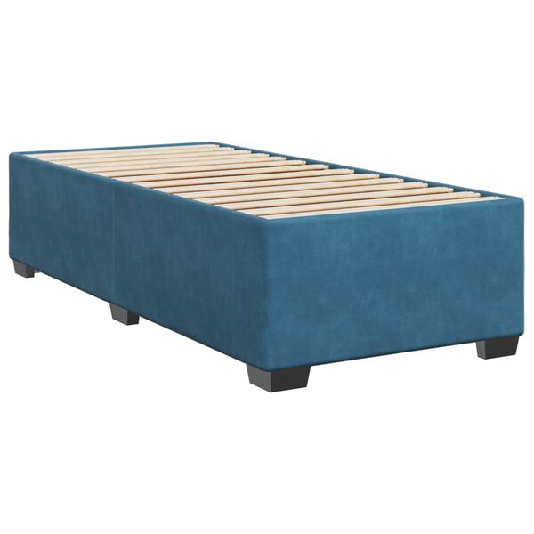 vidaXL Bedframe fluweel blauw 100x200 cm