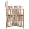 vidaXL 4-delige Loungeset met kussens poly rattan beige