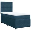 vidaXL Boxspring met matras fluweel blauw 80x200 cm