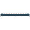 vidaXL Bedframe zonder matras 120x220 cm fluweel donkerblauw