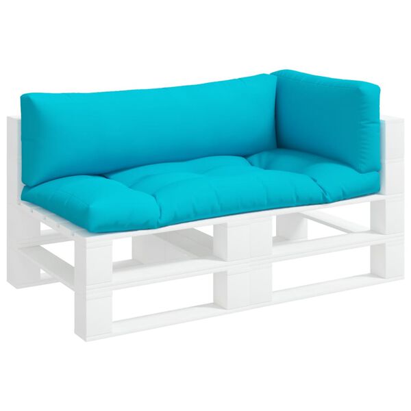 vidaXL Palletkussens 3 st oxford stof turquoise