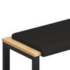 vidaXL Bankkussen Kunstleer Zwart Diepte 35 cm
