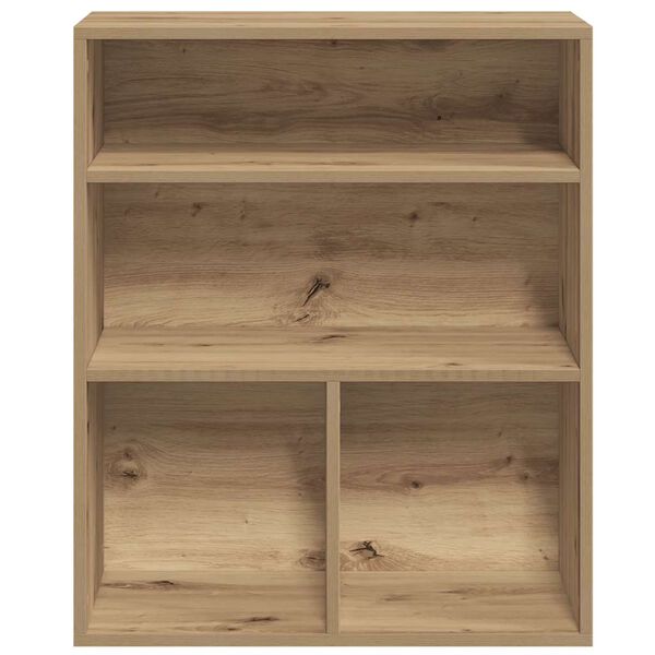 vidaXL Boekenkast 60x30x71,5 cm bewerkt hout artisanaal eikenkleur