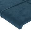 vidaXL Hoofdborden 2 st 80x5x78/88 cm fluweel donkerblauw