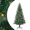 vidaXL Kunstmatig Voorverlicht Kerstboom Groen 240 cm PVC en Metaal