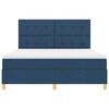 vidaXL Boxspringbed met matras met hoofdeinde Blauw 180 x 200 cm Stof