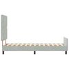 vidaXL Boxspringbed met hoofdeinde Lichtgrijs 80 x 200 cm Fluweel