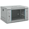 vidaXL Netwerk kabinet met opslag Grijs 53 x 45 x 30 cm Staal