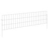 vidaXL Tuin omheining met palen 24 pcs 115 x 30 cm Mesh Zilverkleurig