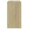 vidaXL Dressoirs 2 st 70x41x75 cm bewerkt hout sonoma eikenkleurig